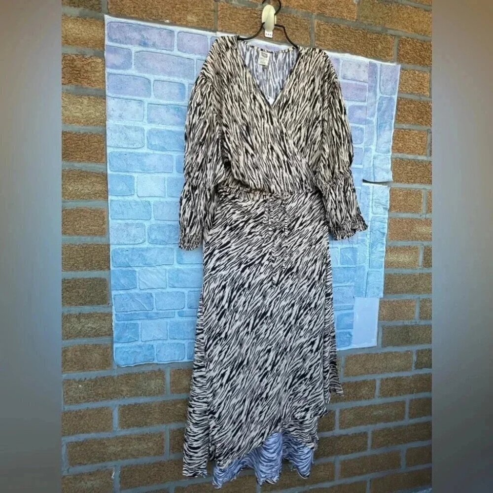Bali Elf Set Sail Puff Sleeve Wrap Dress Xxxl — image 4 of 8